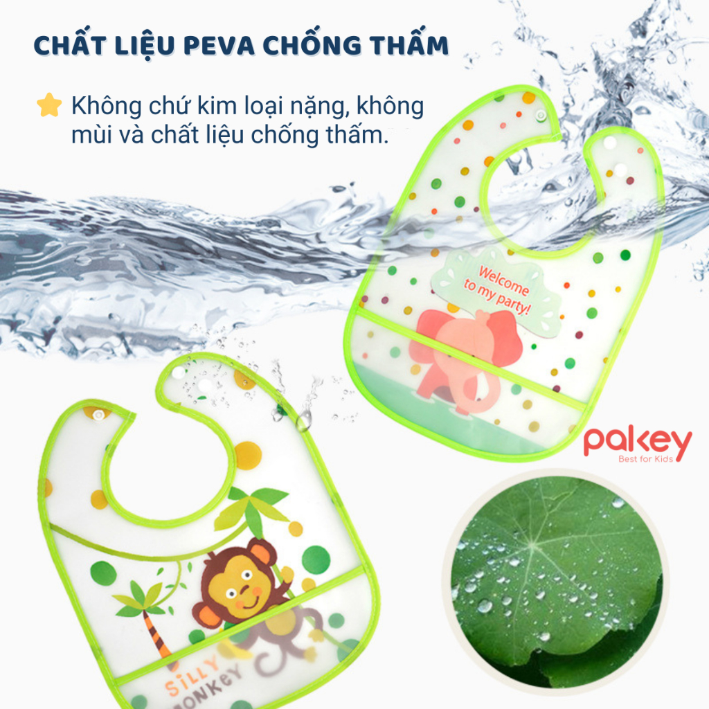 Yếm Ăn Dặm Xinh Xắn Cho Bé, Yếm Ăn Dặm Chất Liệu Mềm Nhẹ An Toàn Chống Thấm Nước Dễ Dàng Vệ Sinh