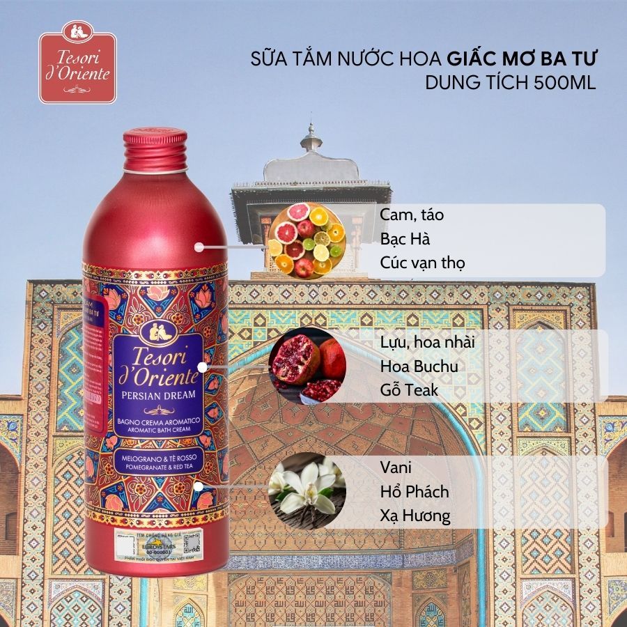 Ảnh Combo Sữa tắm Tesori 500ml & Dầu gội Milanogica 355ml hương nước hoa 2