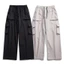 Quần kaki túi hộp nam nữ ống rộng, quần Cargo Pant kaki màu trơn basic phong cách thời trang K04