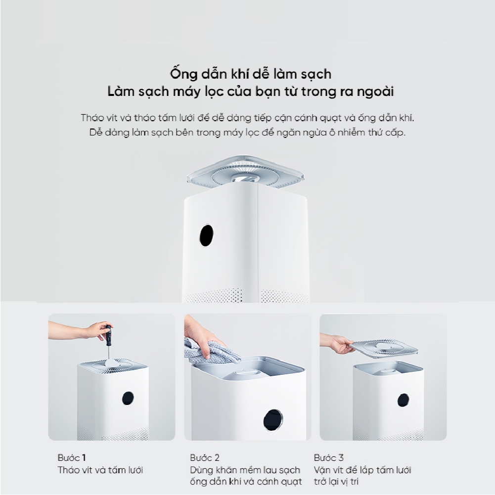 Đánh giá Xiaomi Mi Air Purifier 4: Lọc sạch 99.97% bụi mịn, không khí trong lành