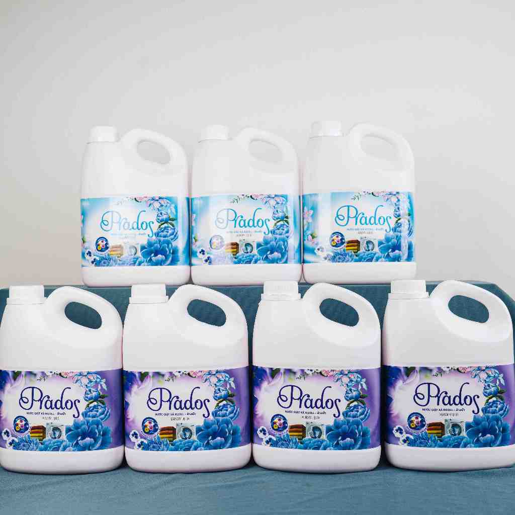 Combo 7 can nước giặt PRADOS Nước giặt sinh học, an toàn cho quần áo em bé và da nhậy cảm