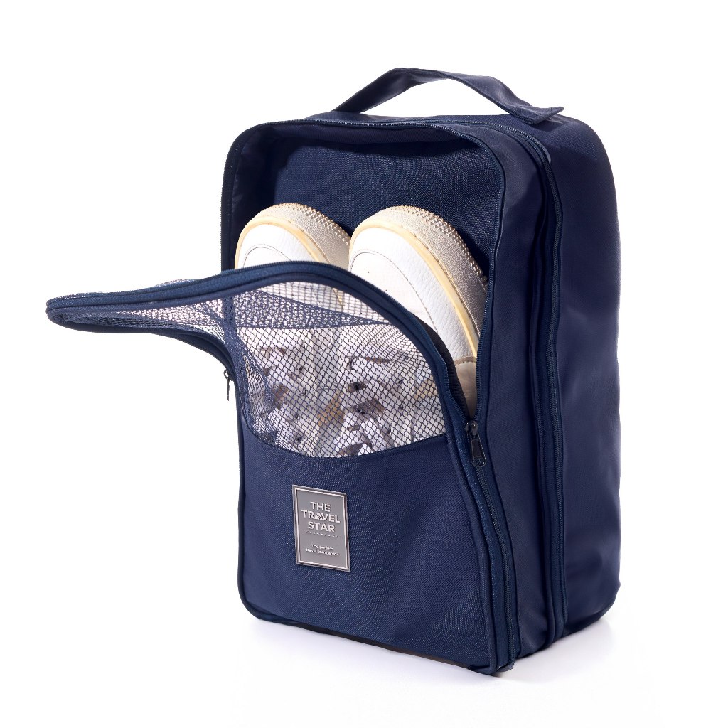 Ảnh Túi đựng giày MIAvn The Travel Star Elite Duo Shoe Bag M Navy du lịch tiện dụng 1