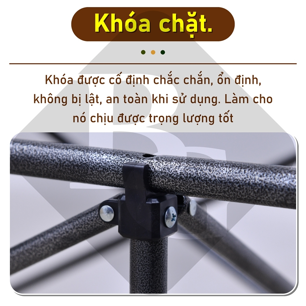 Ảnh BG - Bàn cắm trại gấp NHỎ GỌN  có thể gập lại, TSD120CM ĐEN cao 50cm, phù hợp cho DU LỊCH 3