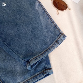 Quần Jeans dáng badgy, cạp may bo, có 2 cúc trước cạp Twenty.5- 6450