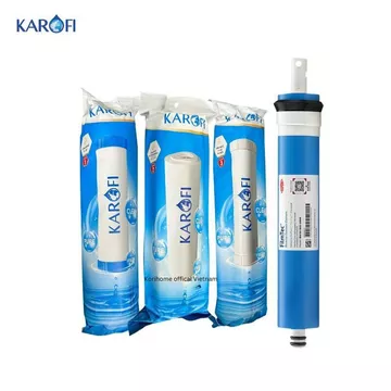 Combo 4 lõi lọc nước Karofi (123 Smax Duo + màng RO) nhiều phân loại màng RO cho khách hàng lựa chọn - Chính Hãng Karofi