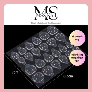 Sét 10 tấm keo silicon, keo dán móng giả ,keo dán tạm thời