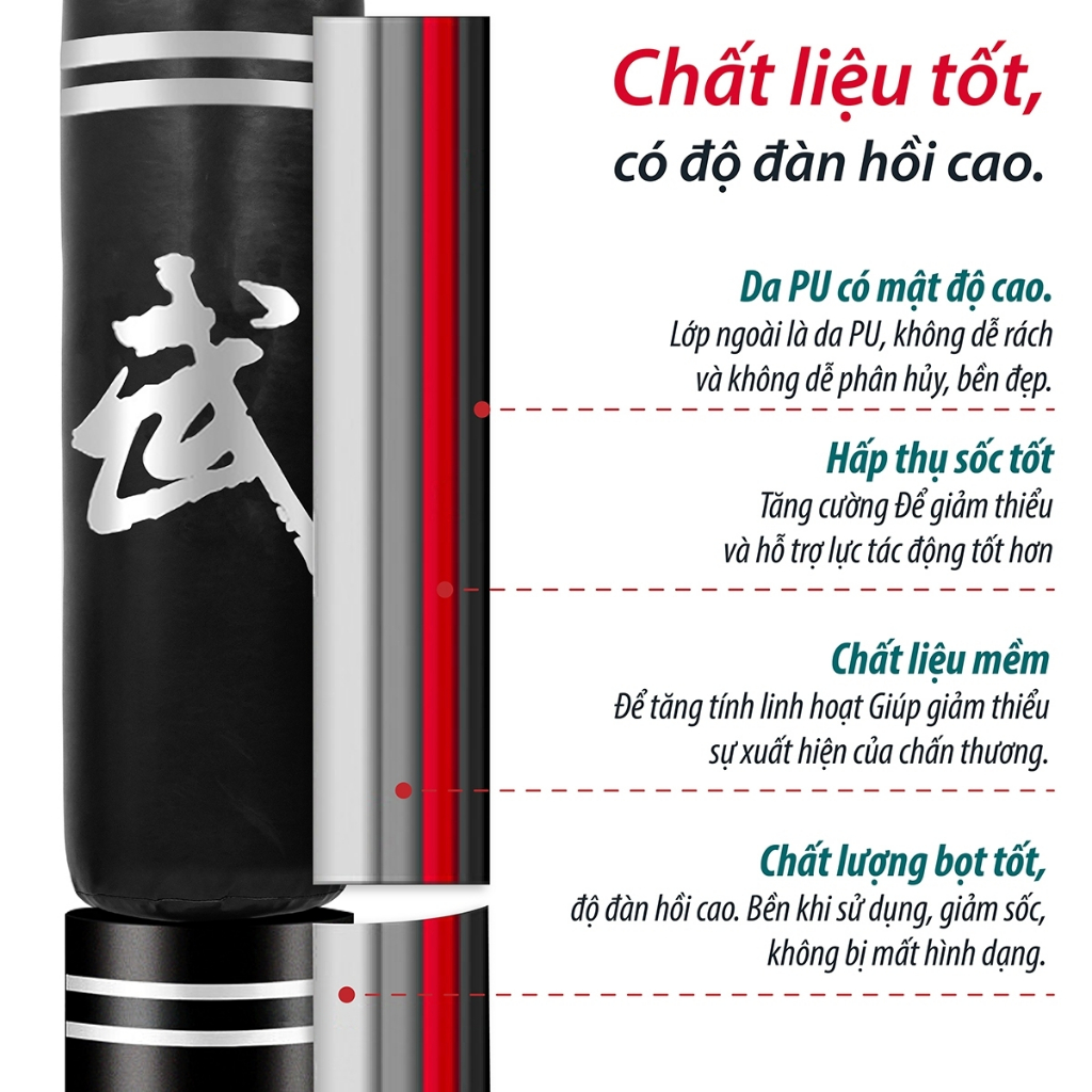 Ảnh BG -Trụ đấm bốc BOXING PILE - Bao cát đấm bốc dành cho người lớn trẻ em - Trụ đấm tập võ tại nhà 4