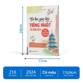 Sách - Tự học giao tiếp tiếng Nhật từ con số 0 bằng phương pháp shadowing MCBooks