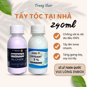 Thuốc tẩy tóc PROMAX 240ml cao cấp không xót da đầu, lên tone nhanh, không hư tóc | Trunghair