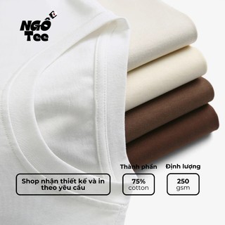 Áo Thun Unisex NGỐ TEE Anime Naruto Logo Đám Mây Akatsuki Áo Phông Tay Lỡ Chất Vải Cotton Thoáng Mát