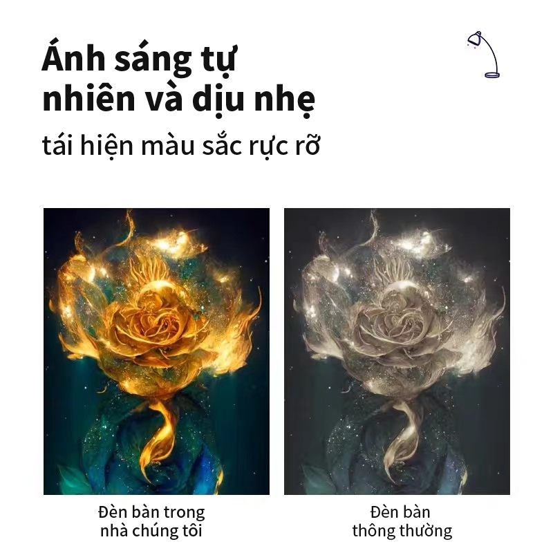 VOVOVA Đèn Học Kẹp Bàn Chống Cận 3 Màu Ánh Sáng Bảo Vệ Mắt Tích Điện đèn bàn học đèn led mini | BigBuy360 - bigbuy360.vn