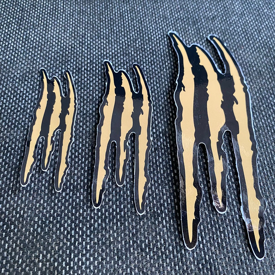 [ Combo 2 Hình ] Vết cào xước MÀU ĐỒNG, hình dán trang trí xe máy, xe ôtô, nón, điện thoại... Decal chống nước