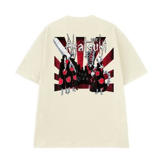 Áo Thun Anime Naruto Team Akatsuki NGỐ TEE, Áo Thun Tay Lỡ Chất Vải Cotton 100 Mềm Mìn Trẻ Trung