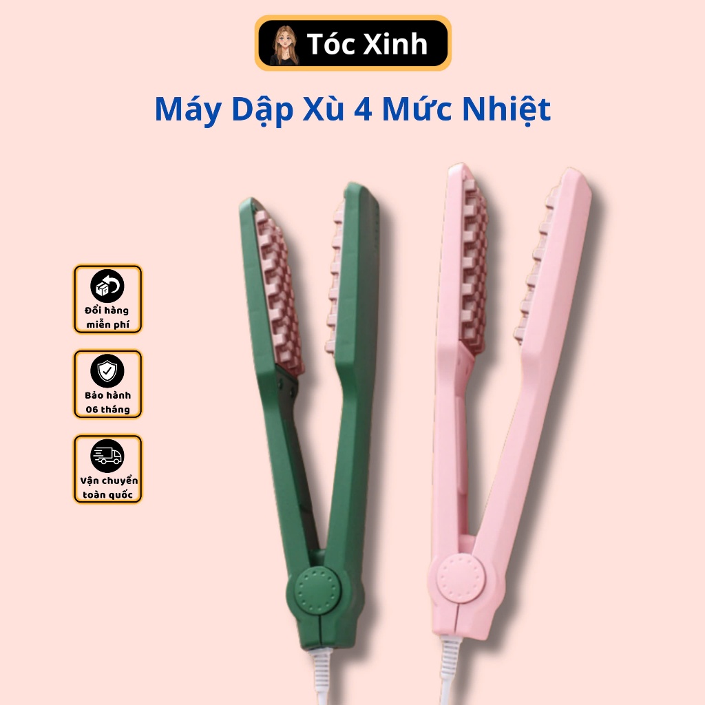 Máy Dập Xù - Dập Phồng Chân Tóc Răng Vuông 4 Mức Nhiệt Mdx-02