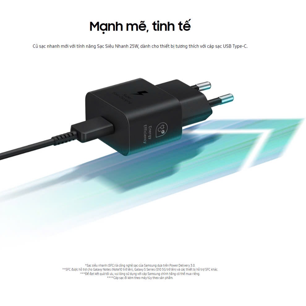 Ảnh Củ sạc nhanh 25W Samsung EP-T2510 | Cổng Type-C - Công nghệ GaN Power Delivery | Bảo hành 12 tháng 4