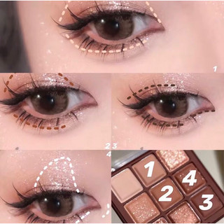 Phấn mắt Bảng Chocolate bền lâu chống mồ hôi dễ nhòe phù hợp với chống nước,không dễ tháo trang điểm