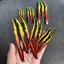 Vết cào xước MÀU VÀNG ĐỎ, hình dán trang trí xe máy, xe ôtô, nón, điện thoại... Decal chống nước