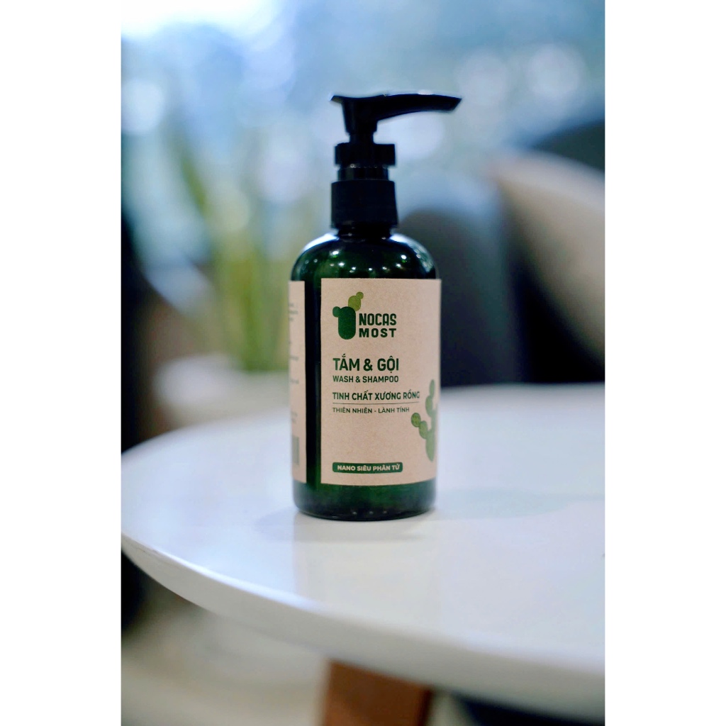 Combo dầu tắm gội 150ml kết hợp cùng dưỡng chất serum face 30ml chiết xuất từ xương rồng