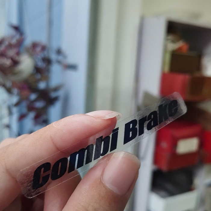 [Cặp] tem Combi Brake. Dán dè trước dòng xe Honda tay ga. Tem hệ thống phanh kết nối