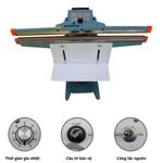 PSF-450x8mm, 2 hàm gia nhiệt Máy hàn miệng túi đạp chân Ruixiang có giá đỡ — ảnh 7