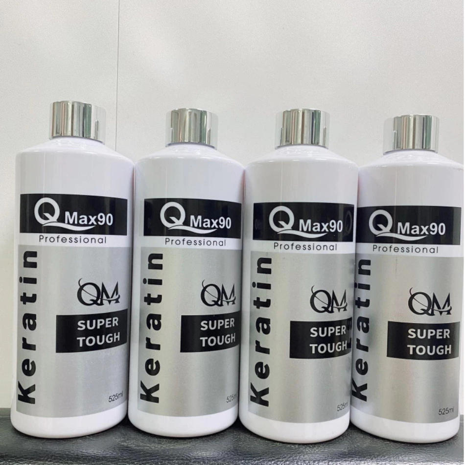 Keratin Qmax90, Keratin phục hồi tóc cháy, tóc nhũn, tóc bông xù hư tổn nặng chai 525ml Trunghair