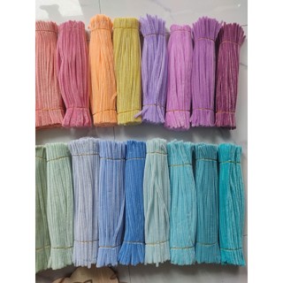 [có sẵn - hỏa tốc hcm] 50/100 sợi Kẽm nhung làm hoa handmade loại 1 lông đều dày mềm mịn nhiều màu bảng màu mới ANGIHOME