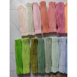 [có sẵn - hỏa tốc hcm] 50/100 sợi Kẽm nhung làm hoa handmade loại 1 lông đều dày mềm mịn nhiều màu bảng màu mới ANGIHOME