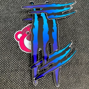 Vết cào xước XANH TÍM, hình dán trang trí xe máy, xe ôtô, nón, điện thoại... Decal chống nước