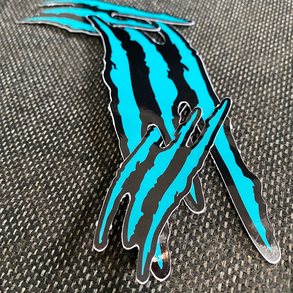 [ Combo 2 Hình ] Vết cào xước XANH NGỌC, hình dán trang trí xe máy, xe ôtô, nón, điện thoại... Decal chống nước