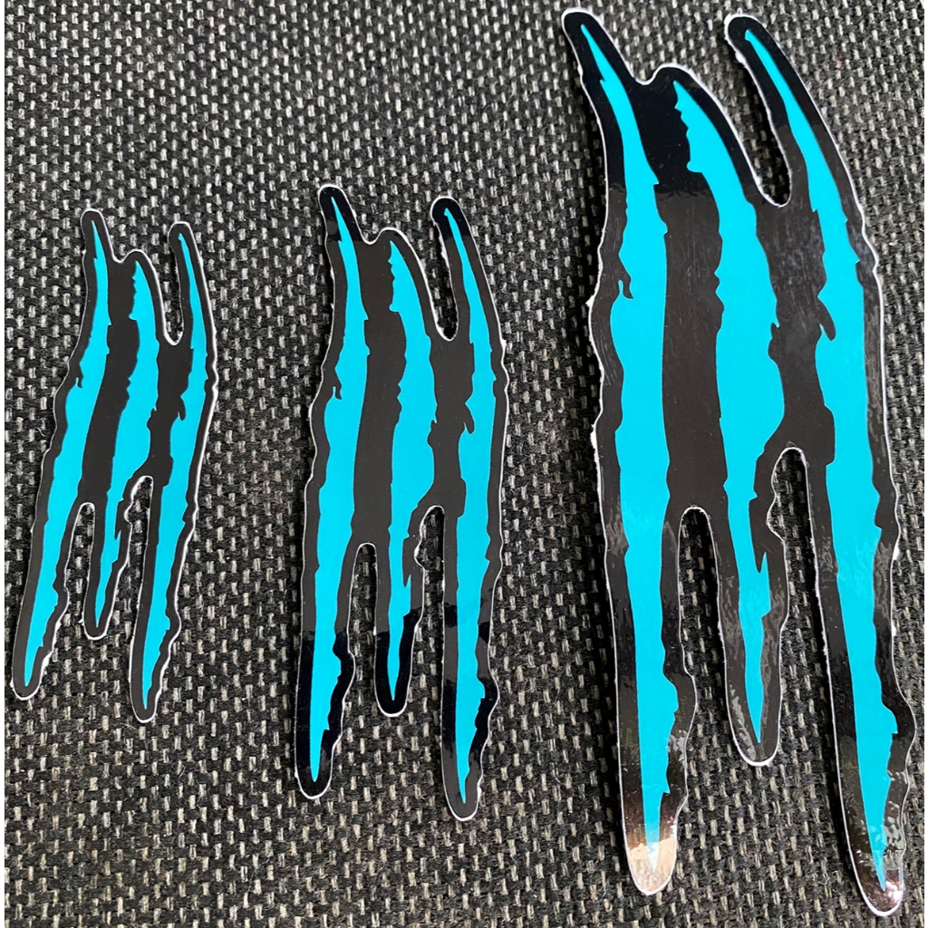 [ Combo 2 Hình ] Vết cào xước XANH NGỌC, hình dán trang trí xe máy, xe ôtô, nón, điện thoại... Decal chống nước