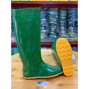 Ủng đi cấy ngắn Hoa San size 35-43, ủng lửng đến đầu gối đế cứng, ủng hái rau
