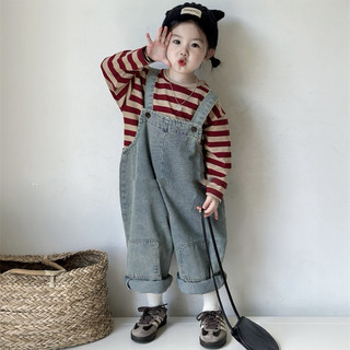 Yếm jean cho bé Batala kids, YẾM BÍ trẻ em dáng bầu 2024 cho bé trai bé gái phom rộng cho bé từ 10-25kg YEMBI