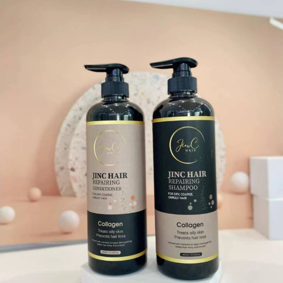 Dầu gội đầu hương nước hoa JinC Hair, sạch gàu, mềm mượt tóc, phục hồi hư tổn 800ml | Trunghair