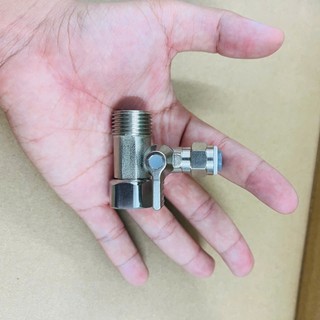 Bộ Chia Nước, Khoá cấp nước inox KANGAROO chính hãng - Dây 6 [ dập nổi chữ Kangaroo ]