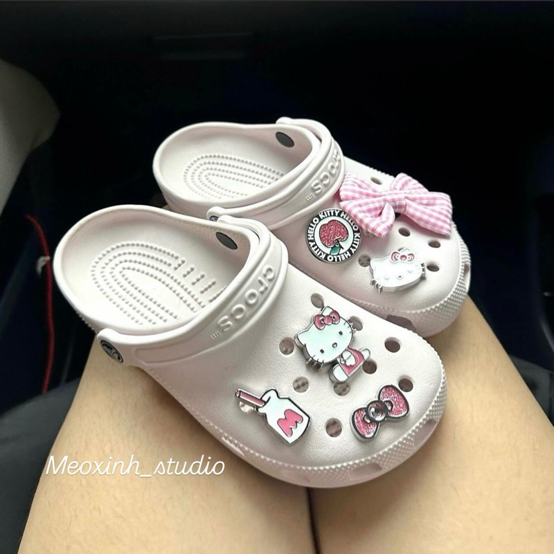MEOXINHSTUDIO [Ảnh Thật] [Sẵn]/ Dép Crocs Classic Cao Cấp Kèm Charm ...