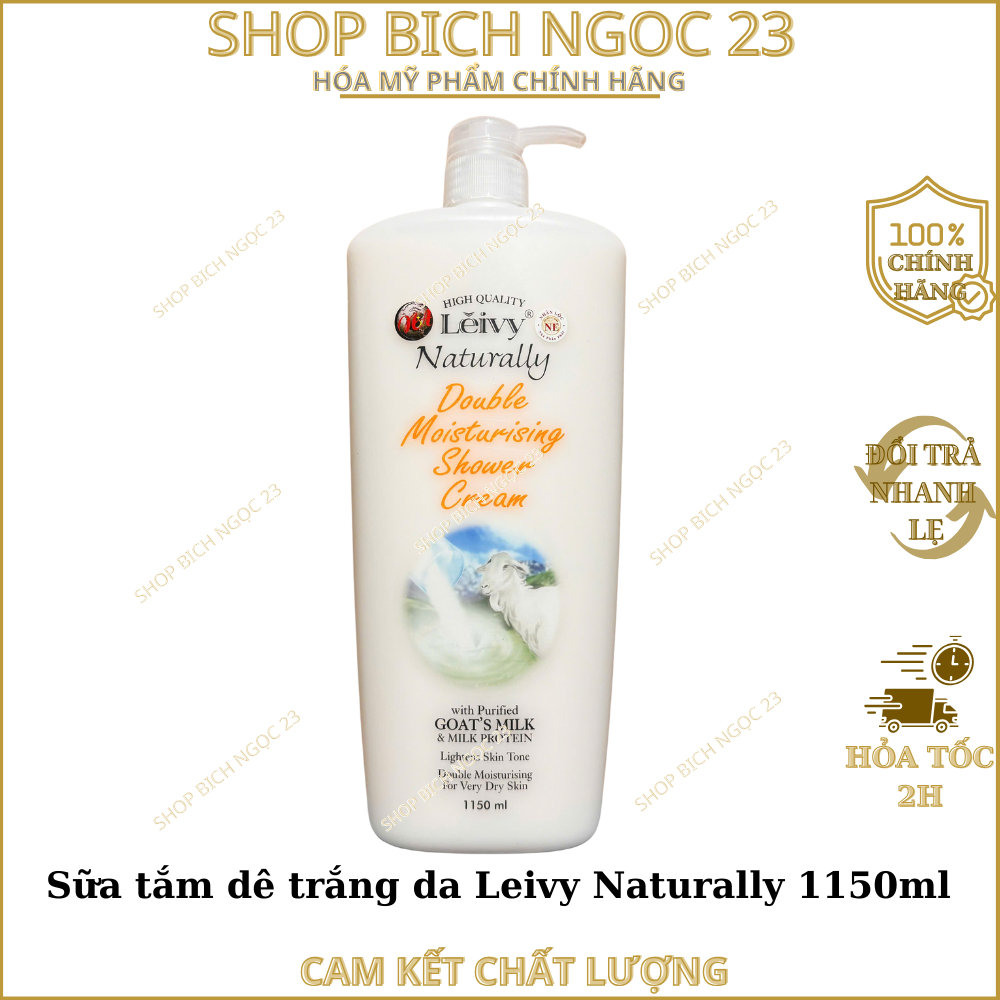 Sữa tắm dê trắng da Leivy Naturally 1150ml