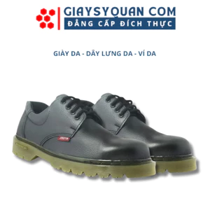 Giày Da Tổng Hợp Stell Good Cột Dây Đế Giày Chống Trượt Đảm Bảo An Toàn Lao Động