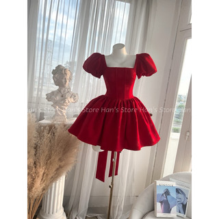 [ HAN’S STORE]-HÀNG SẴN -VÁY HOA DẬP NỔI TAY BỒNG FORM XOÈ CÔNG CHÚA (ẢNH THẬT)