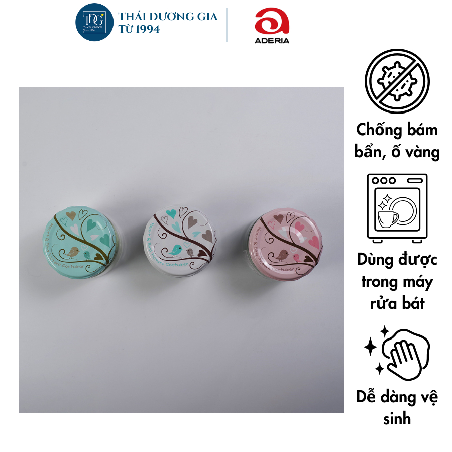 Lọ đựng gia vị, đồ khô thủy tinh nắp hợp kim chống gỉ 150ml Nhật Bản Aderia | Thái Dương Gia