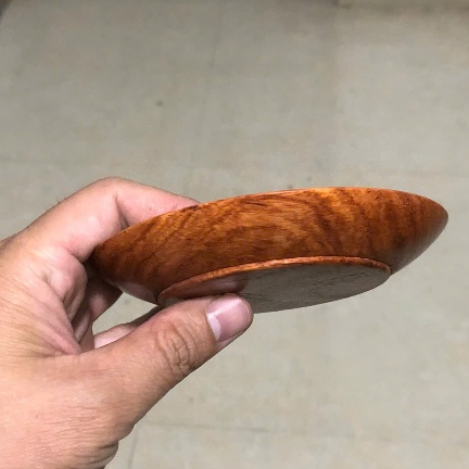Đĩa Gỗ Hương Ta kèm bông sen xông trầm đa năng tiện lợi xưởng Nhị Khê