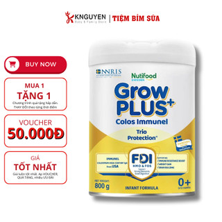 Sữa Bột Nutifood Sweden GrowPLUS+ Sữa Non Immunel trên 2 tuổi lon 800 g