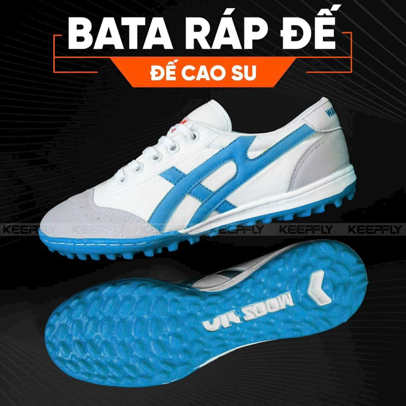 Giày bata AZ ráp đế đinh TF ráp khâu full - giày đá bóng sân cỏ nhân tao khâu full đế + Tặng kèm băng quấn chân