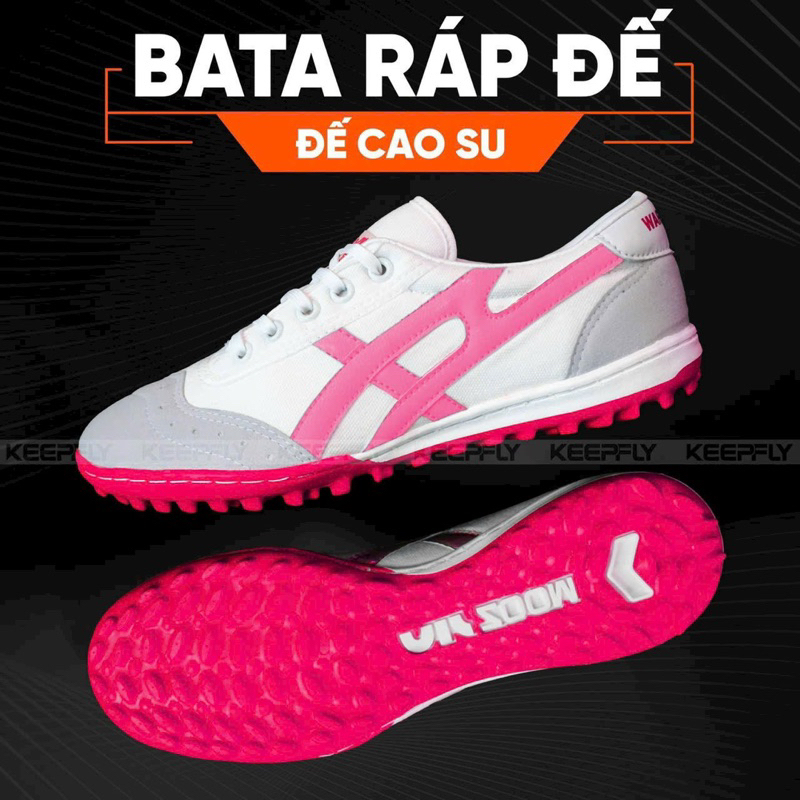 Giày bata AZ ráp đế đinh TF ráp khâu full - giày đá bóng sân cỏ nhân tao khâu full đế + Tặng kèm băng quấn chân