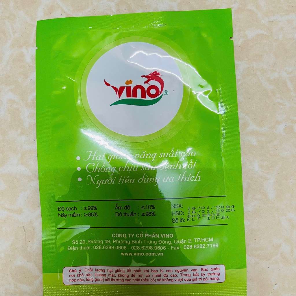 HẠT GIỐNG MƯỚP HƯƠNG SAI TRÁI