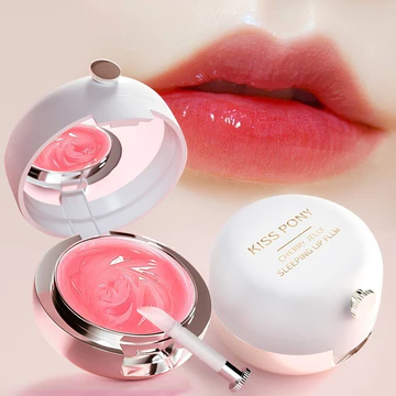 Mặt nạ dưỡng môi đệm khí ngủ ban đêm tẩy tế bào chết, dưỡng ẩm, nuôi dưỡng Kiss PONY
