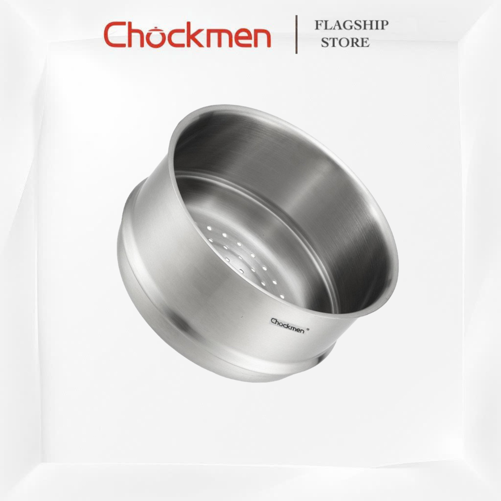 Khay Hấp KINSGEM by Chockmen 16-18-20-24-28CM Inox 18/10 Siêu Dày Dặn Hấp Đồ Ăn Đồ Xôi Rau Củ Quả