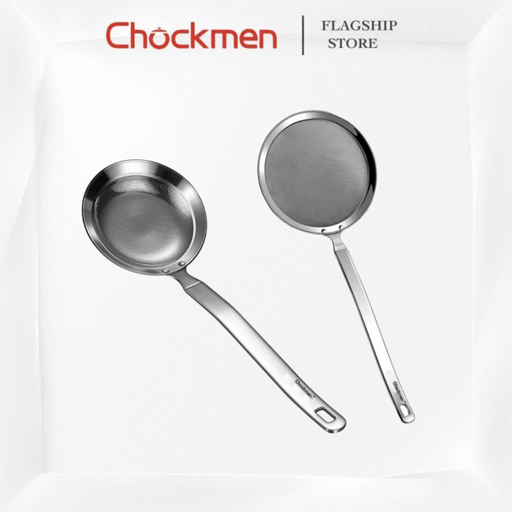 Rây lọc, Muôi Vớt Bọt KINSGEM by Chockmen Inox Dày Dặn Muỗng Vớt Váng Mỡ Dụng Cụ Lọc Cặn Rây Cháo Dùng Cho Nhà Bếp