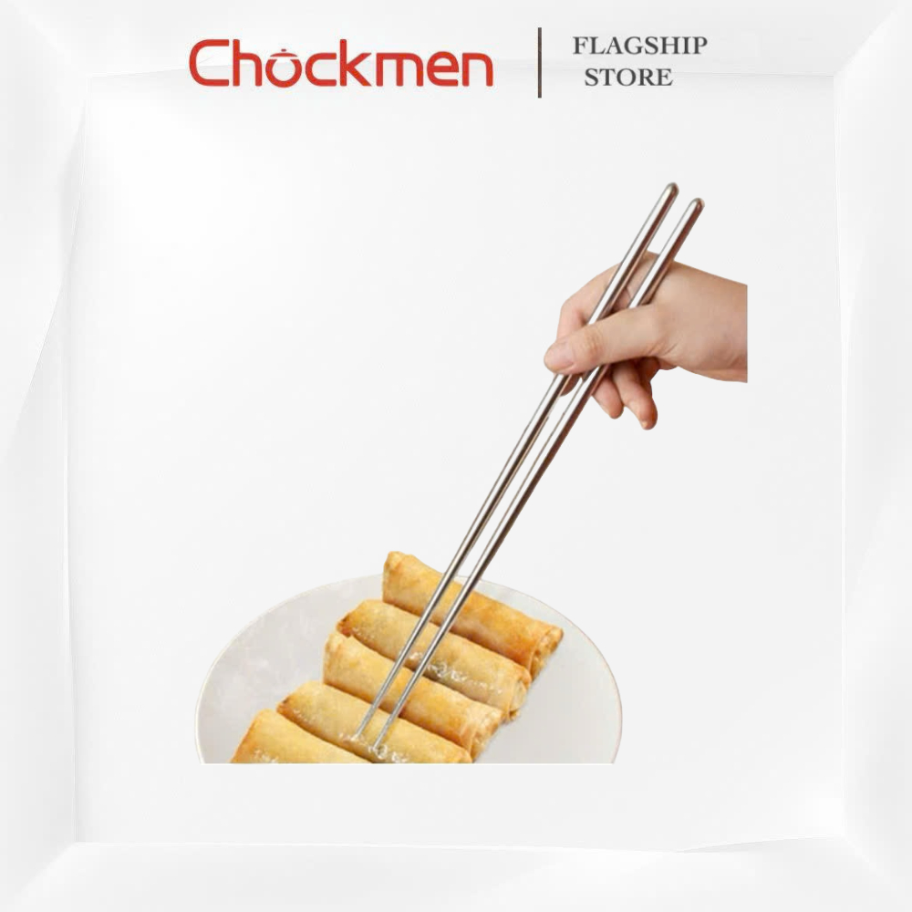 [RẺ VÔ ĐỊCH] Đũa CHOCKMEN Inox 18/10 Đũa Ăn Đũa Dài Nấu Chống Trơn Trượt Chống Mốc Đũa Inox