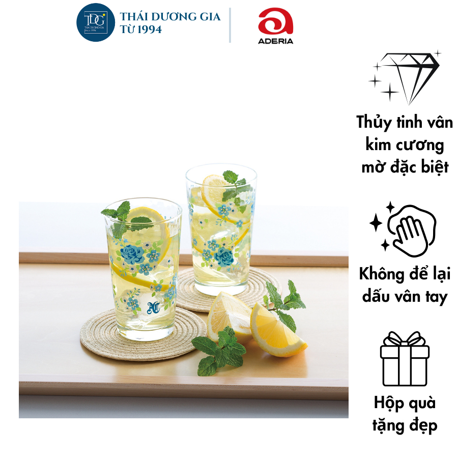 Bộ 5 cốc thủy tinh cao MAZZETTO 225ml Nhật Bản Aderia S-6151 | Thái Dương Gia