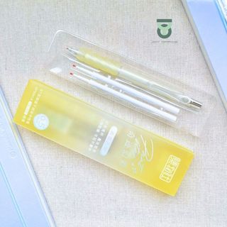 (1 Bút Tặng 2 Lõi) Bút Bi Gel Mực Màu Đen Ngòi 0.5mm Vỏ Màu Pastel Ngọt Ngào_Joy Office